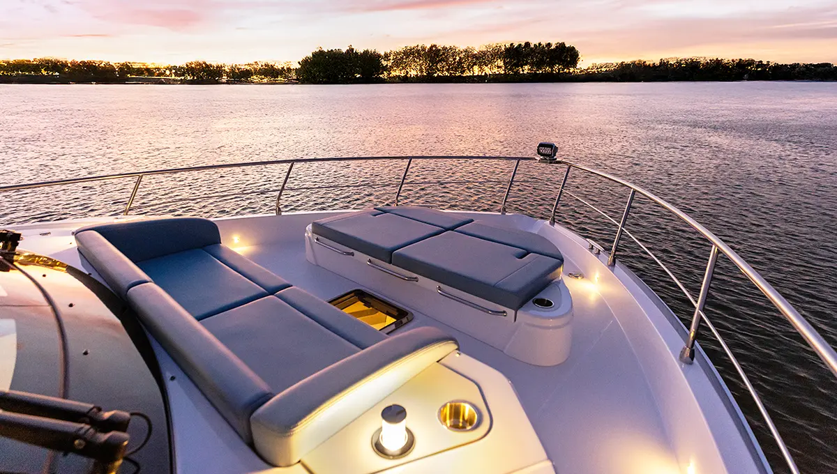 custom interior Marine upholstery services provided by Knights Upholstery