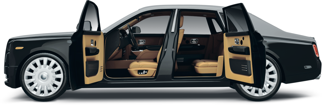 custom upholstery shop Wisconsin black car with custom beige leather interior
