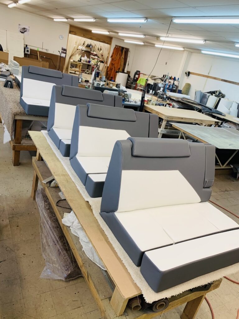 custom upholstery for yacht boat seats